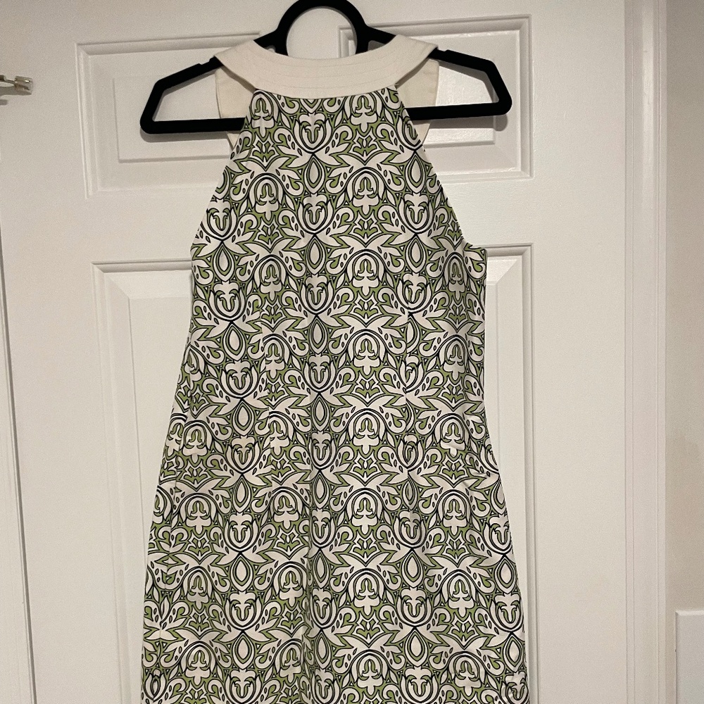 Laundry By Design Green Pattern Halter Dress - image 4